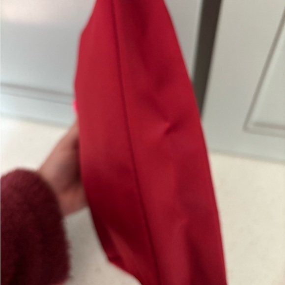 Marc Jacobs Fragrances Bag Red Makeup Bag L 10 1/2in W 2 1/2 In H 7in NWOT - Picture 5 of 7